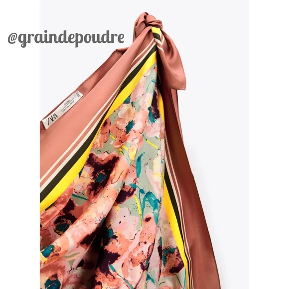 Rare Zara Blogger Limited Edition 3-in-1 Silk Print One-Shoulder Mini Dress M - Picture 3 of 6